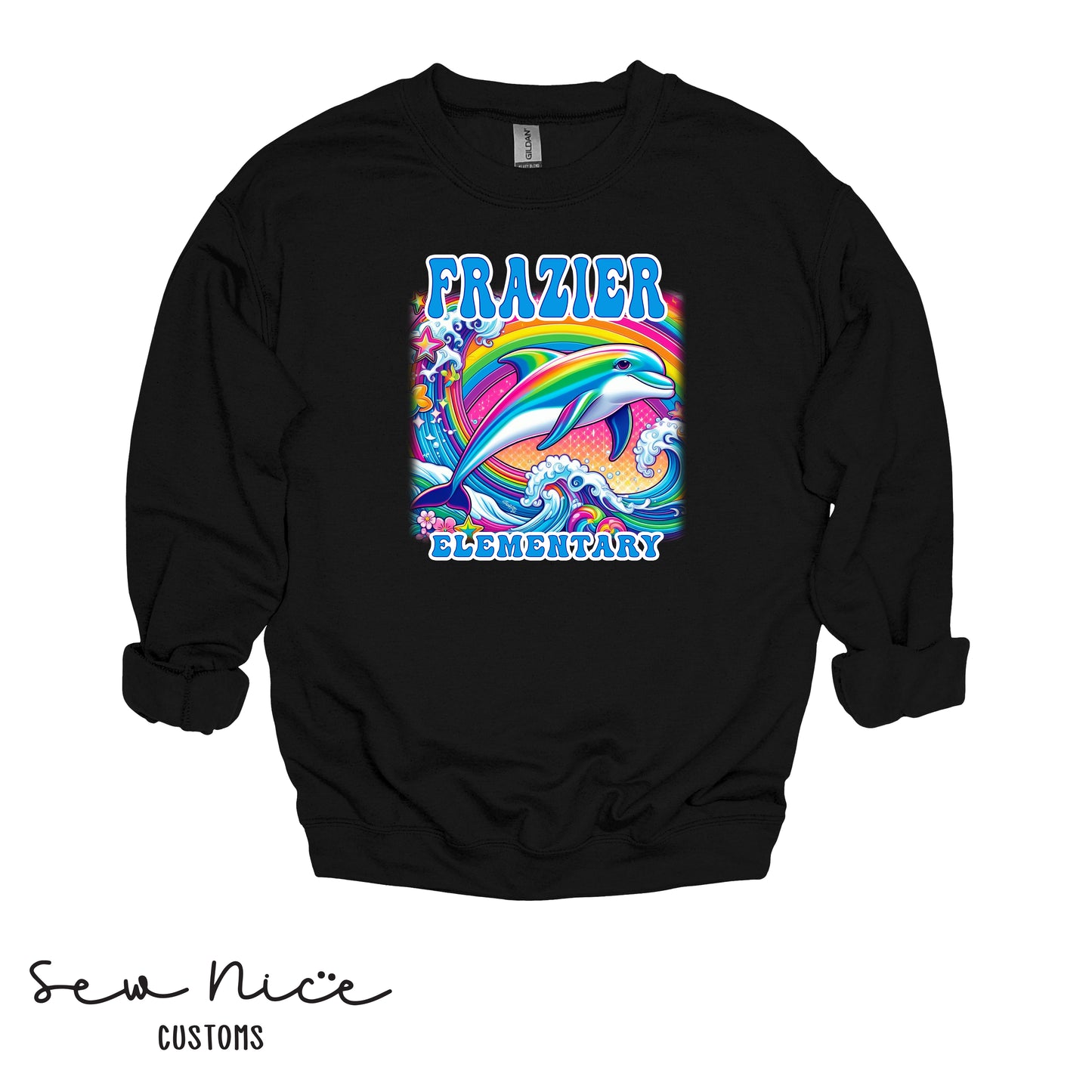 Frazier- LISA FRANK Design- Unisex Adult/Youth Crewneck Sweatshirt