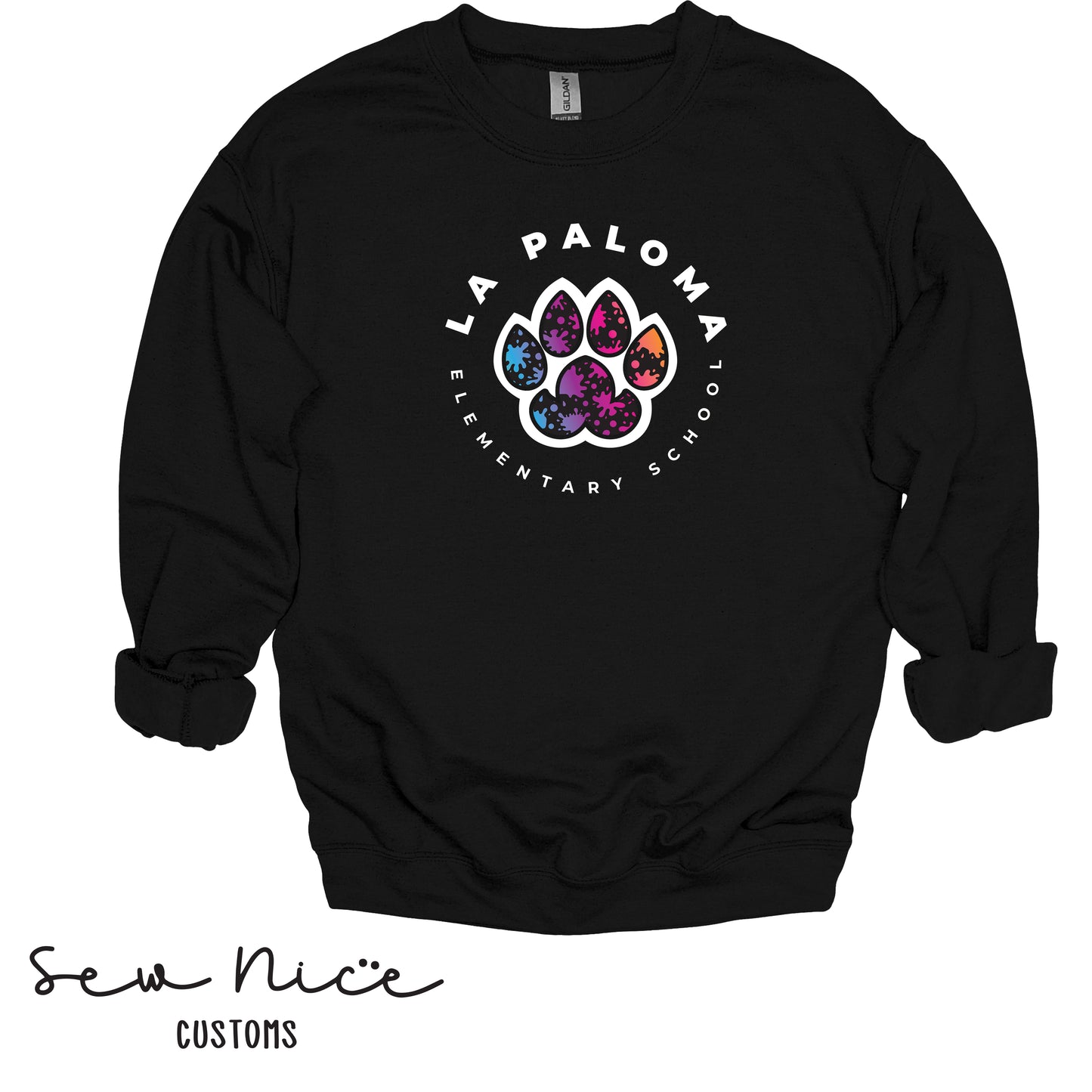 La Paloma PAINT SPLATTER- Unisex Adult/Youth Crewneck Sweatshirt