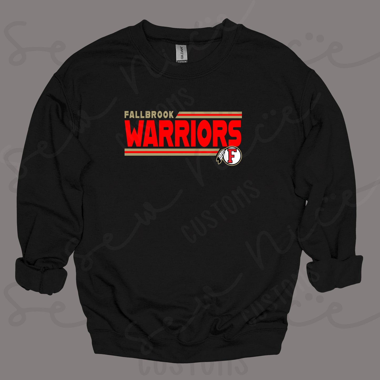 Warriors Lines- Crewneck Sweatshirt