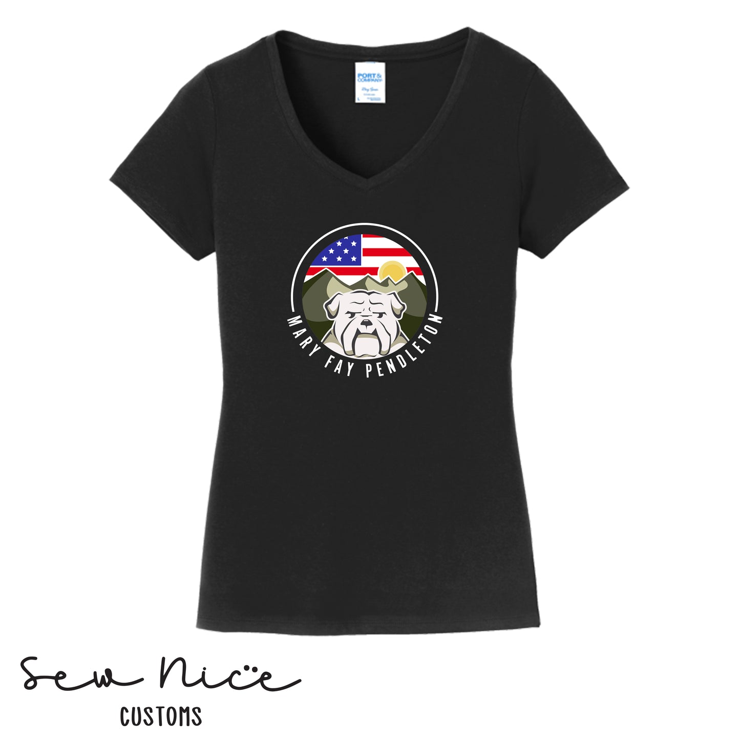 Mary Fay Logo Women's V-Neck Shirt