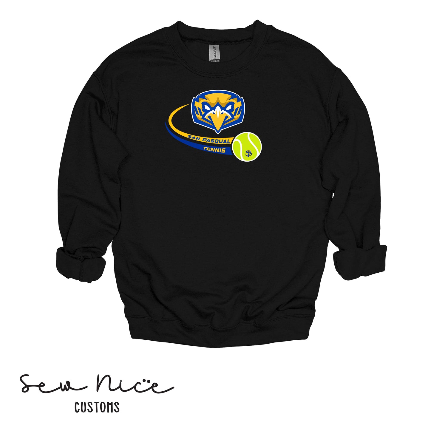 SP Eagles Swoosh Tennis- Unisex Adult/Youth Crewneck Sweatshirt