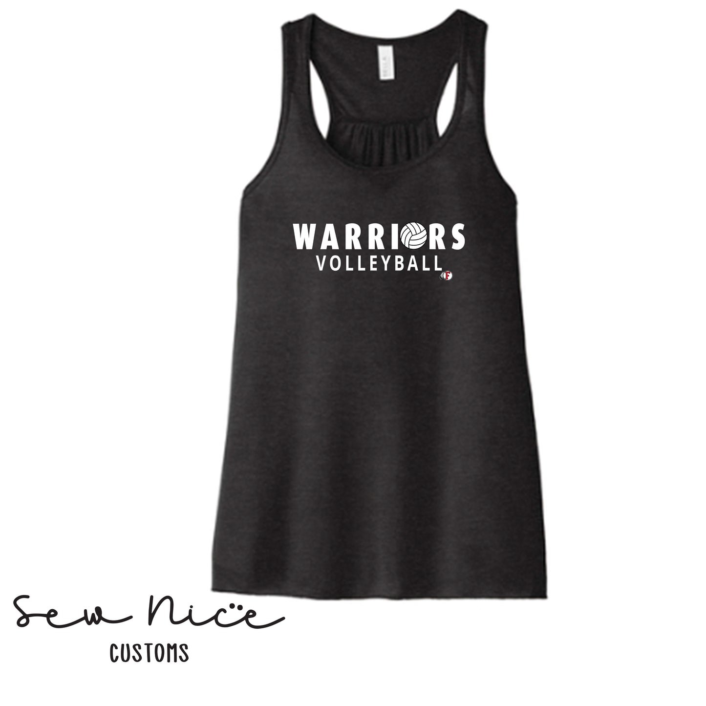 Warriors Ball Volleyball- Ladies Bella Canvas Flowy Tank Top
