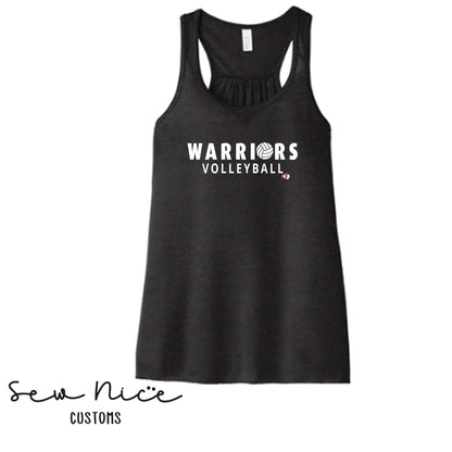 Warriors Ball Volleyball- Ladies Bella Canvas Flowy Tank Top