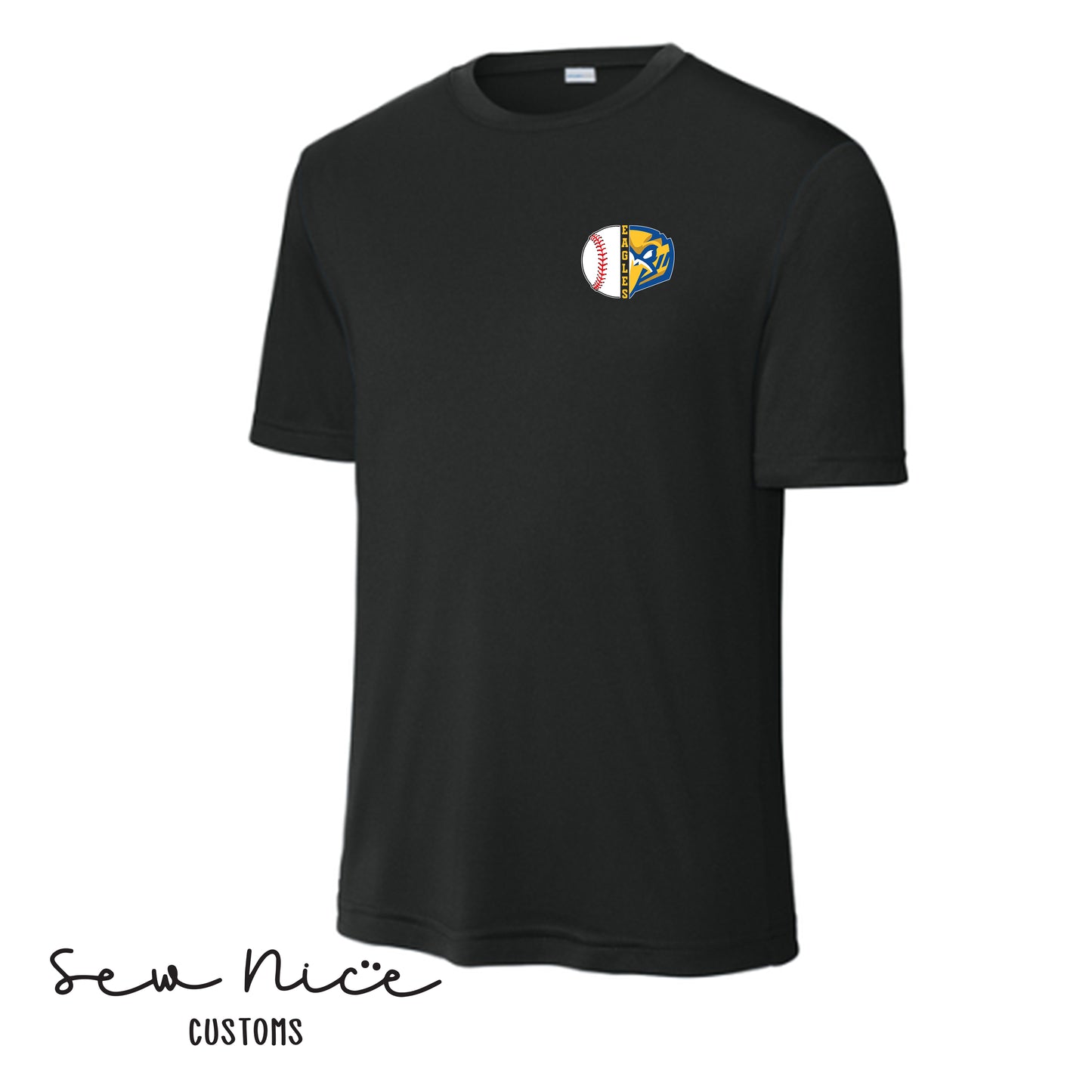 Split Baseball & Eagles Face- Unisex Adult Dri Fit Shirt