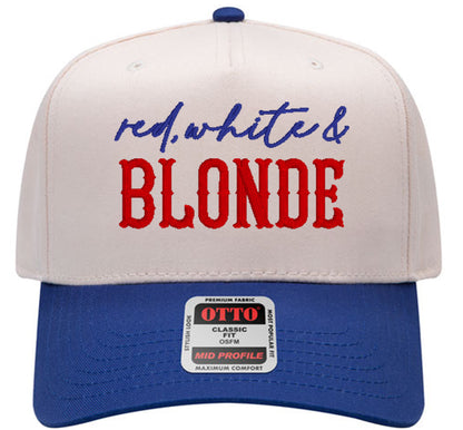 Embroidered "Red, White..." Hat