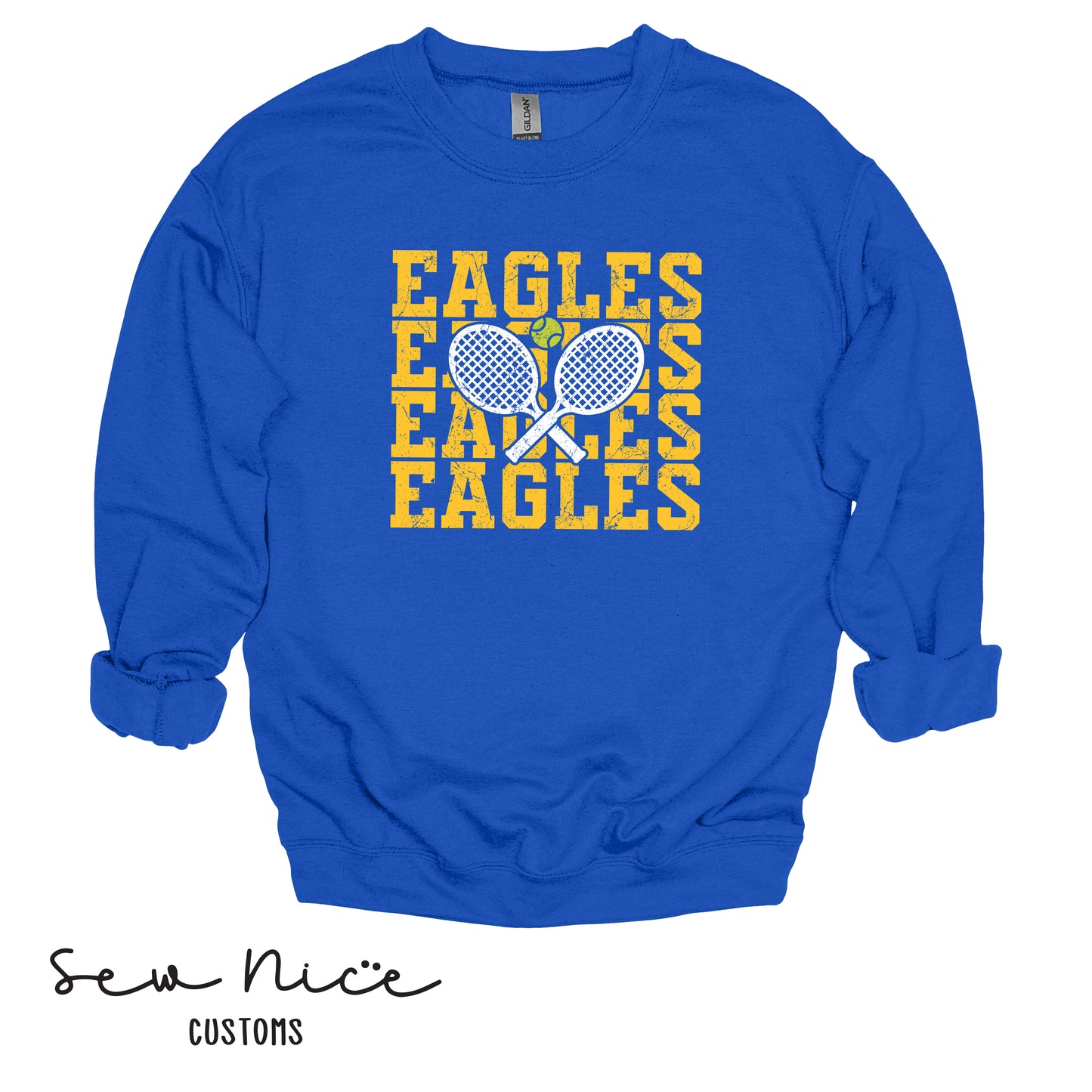 SP Eagles Stacked- Unisex Adult/Youth Crewneck Sweatshirt
