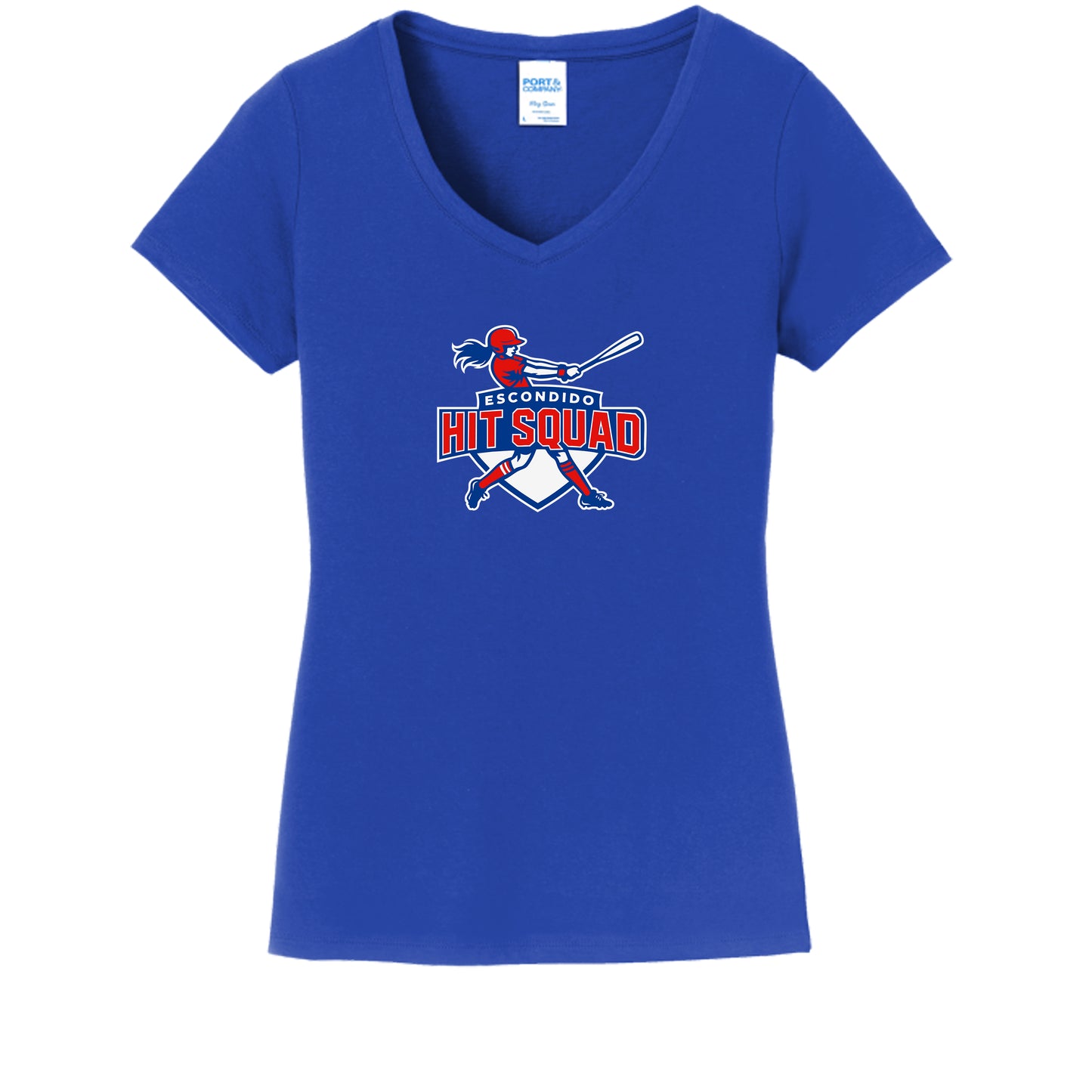 Hit Squad Softball- Ladies V-Neck Shirt