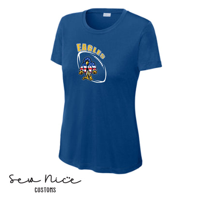 SP Eagles American Flag Robe- Ladies Dri Fit Shirt