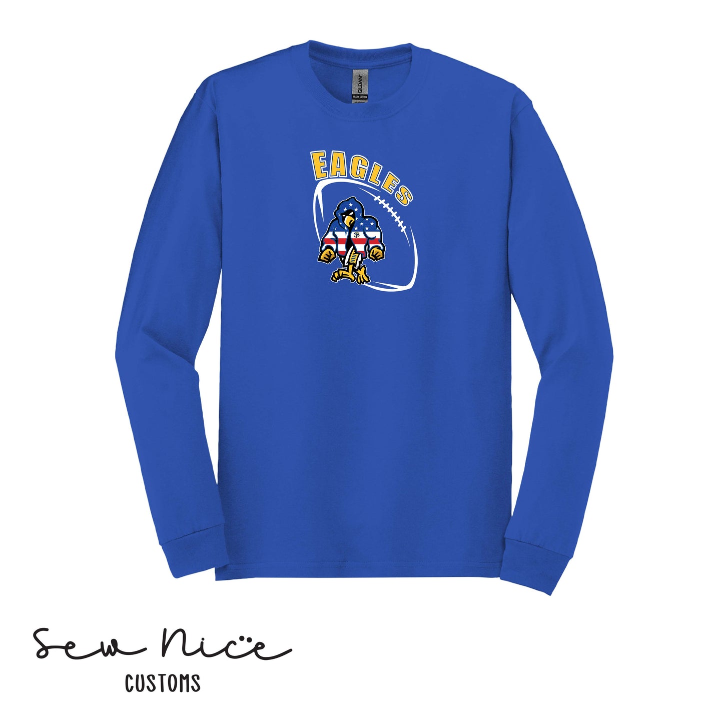 SP Eagles American Flag Robe- Unisex Adult/Youth Long Sleeve Shirt