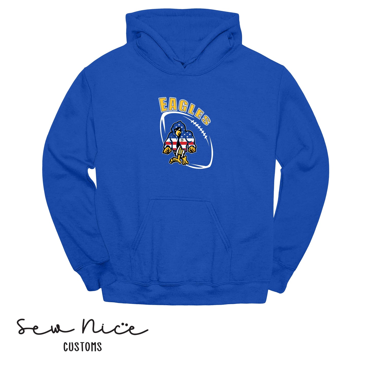 SP Eagles American Flag Robe- Unisex Adult/Youth Hoodie