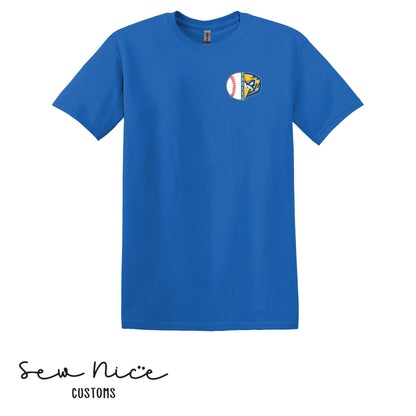 Split Baseball & Eagle Face- Unisex Adult/Youth T-Shirt