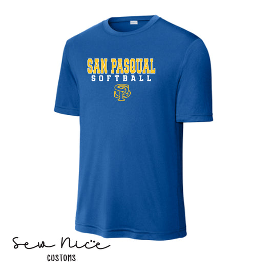 San Pasqual Softball Outline- Unisex Adult/Youth Dri Fit Shirt