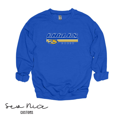 SP Eagles Lines Cheer- Unisex Adult/Youth Crewneck Sweatshirt