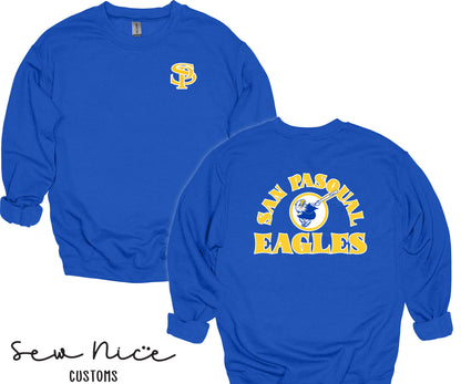 San Pasqual Swinging Eagle- Unisex Adult/Youth Crewneck