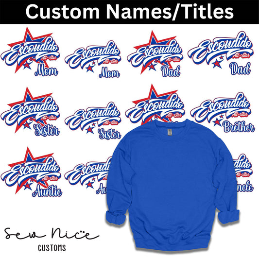 CUSTOM Name/Title Escondido Logo- Unisex Crewneck Sweatshirt