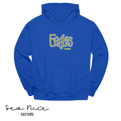 Eagles Embroidered 3D Puff - Adult/Youth Hoodie