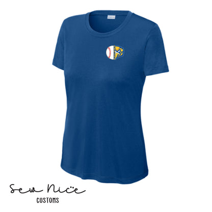 Split Baseball & Eagles Face- Ladies Adult/Youth Dri Fit Shirt