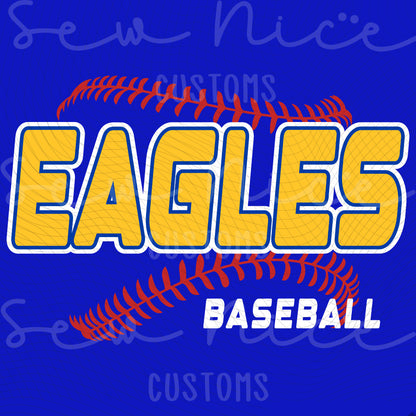 EAGLES Seam Design- Ladies V-Neck