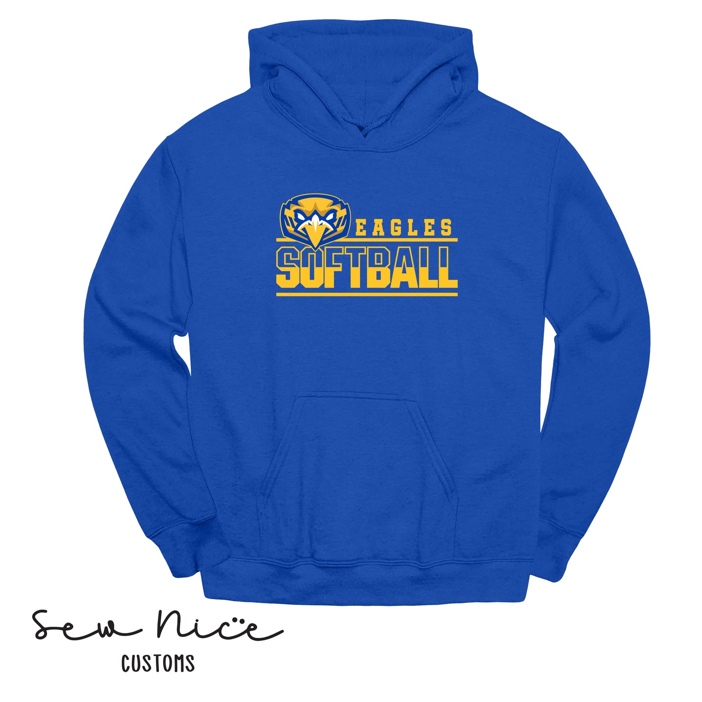 Forward Eagle Softball-Unisex Adult/Youth Hoodie