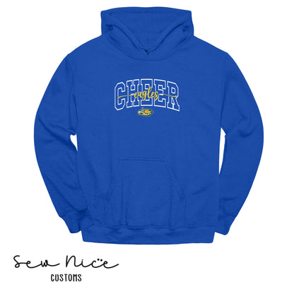 CHEER Eagles Script- Unisex Adult/Youth Hoodie
