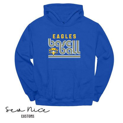 Retro Eagles Baseball - Unisex Adult/Youth Hoodie