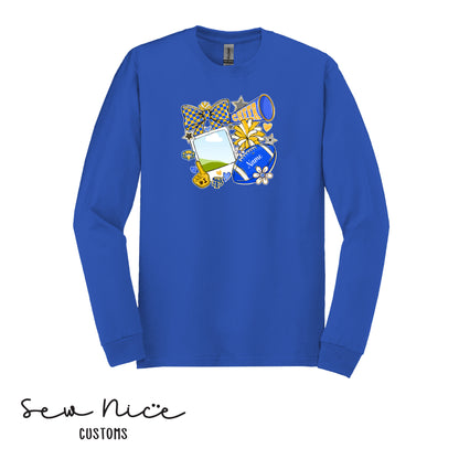 Custom SP Cheer Pic- Unisex Adult/Youth Long Sleeve Shirt