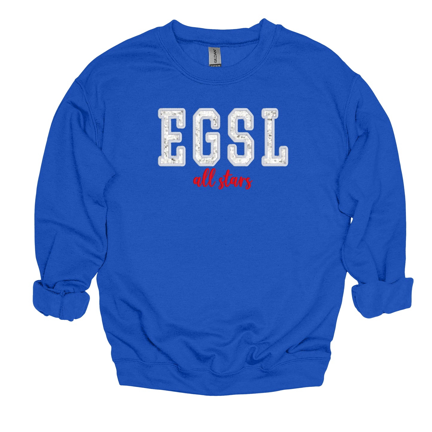 Embroidered Sequin Applique EGSL All Stars - Unisex Crewneck