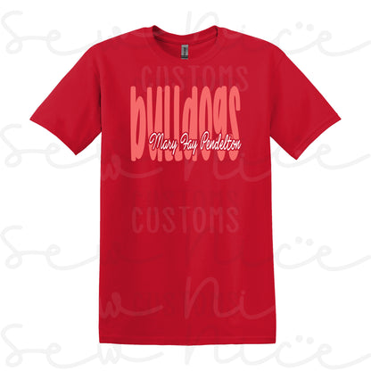 School Mascot Same Color Shirt
