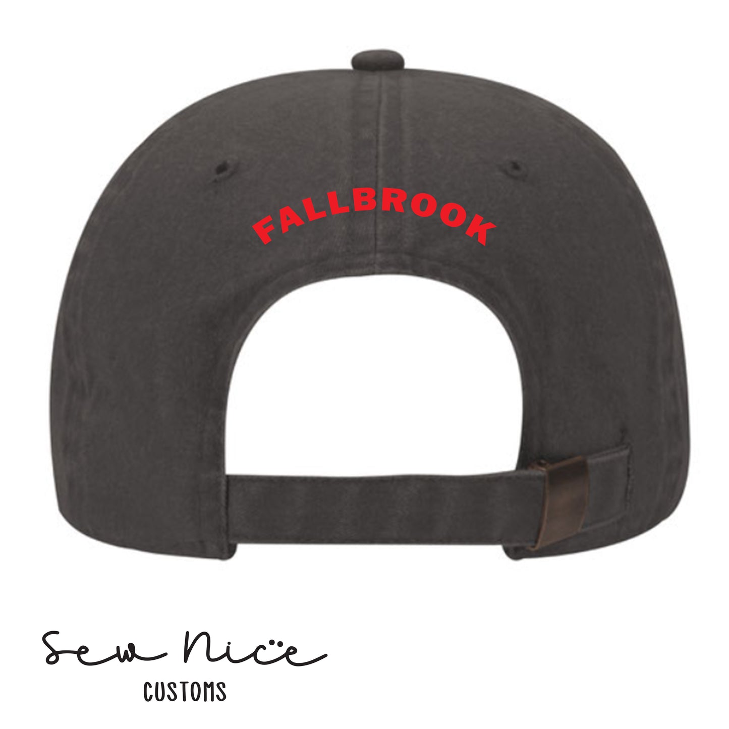 Firefighters- Fallbrook- Embroidered Distressed Dad Hat