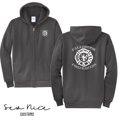 Fallbrook Maltese Cross-Full Zip Hoodie