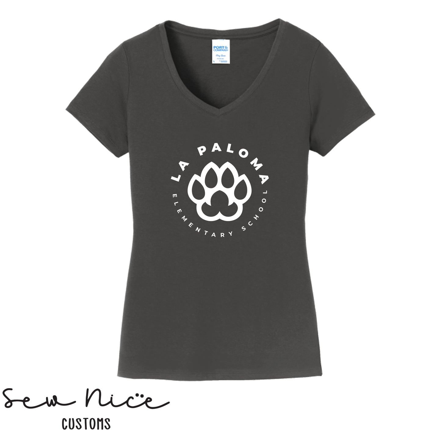 La Paloma Logo- Ladies V-Neck Shirt