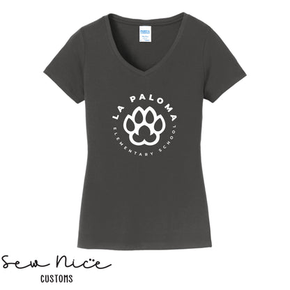 La Paloma Logo- Ladies V-Neck Shirt