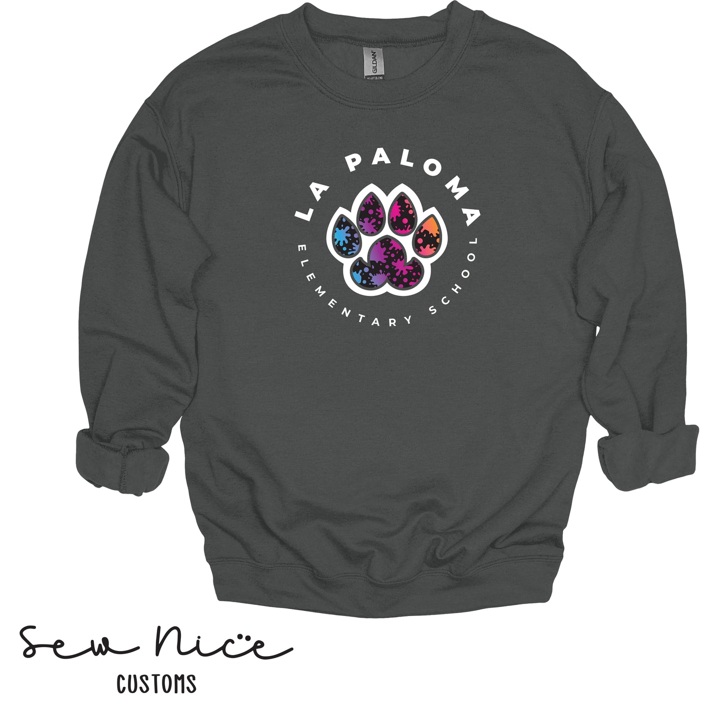 La Paloma PAINT SPLATTER- Unisex Adult/Youth Crewneck Sweatshirt