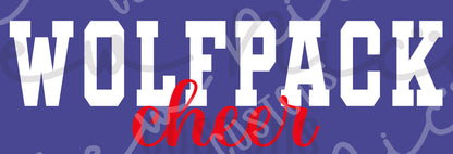 Go Cheer- Wolfpack Cheer Shoulder Design
