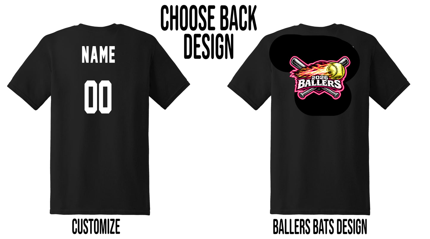 2026 Ballers (Bats) Softball- Unisex T-Shirt