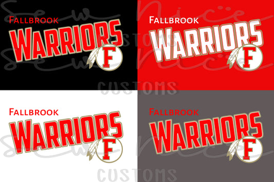 Fallbrook Warriors Gold Logo- Sleeveless Dri Fit Hoodie