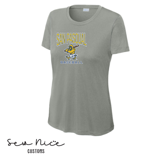 San Pasqual Baseball Mascot- Ladies Dri Fit Shirt