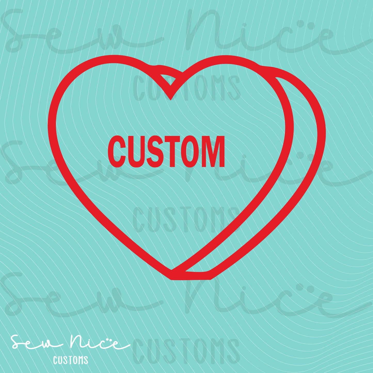 Embroidered Conversation Heart