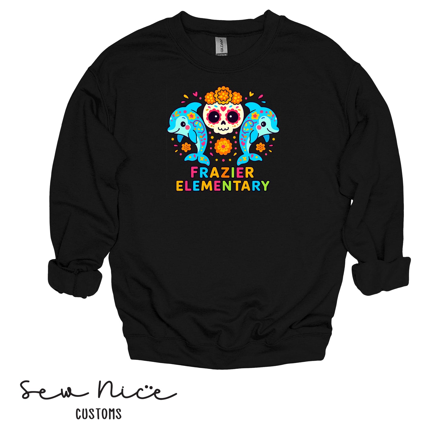 Frazier- Day of the Dead- Unisex Adult/Youth Crewneck Sweatshirt