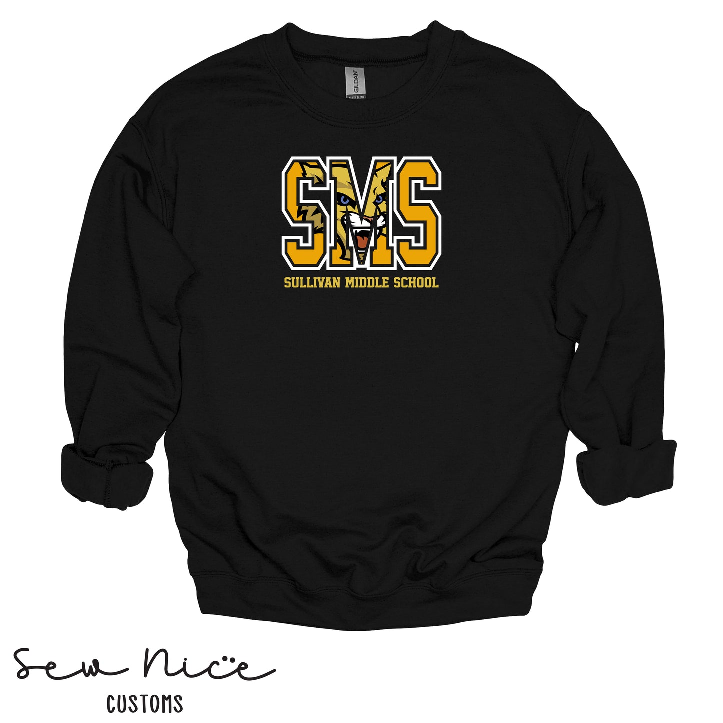 SMS Clip Mascot- Unisex Adult/Youth Crewneck Sweatshirt