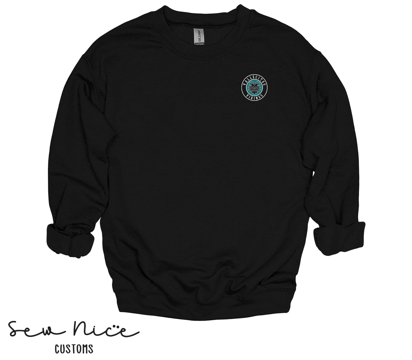 Embroidered Vallecitos Logo- Unisex Adult/Youth Crewneck Sweatshirt