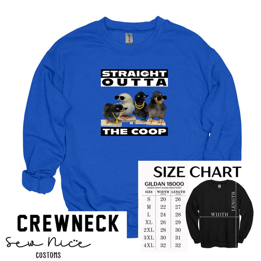 LAP-Straight Outta The Coop- Unisex Crewneck Sweatshirt