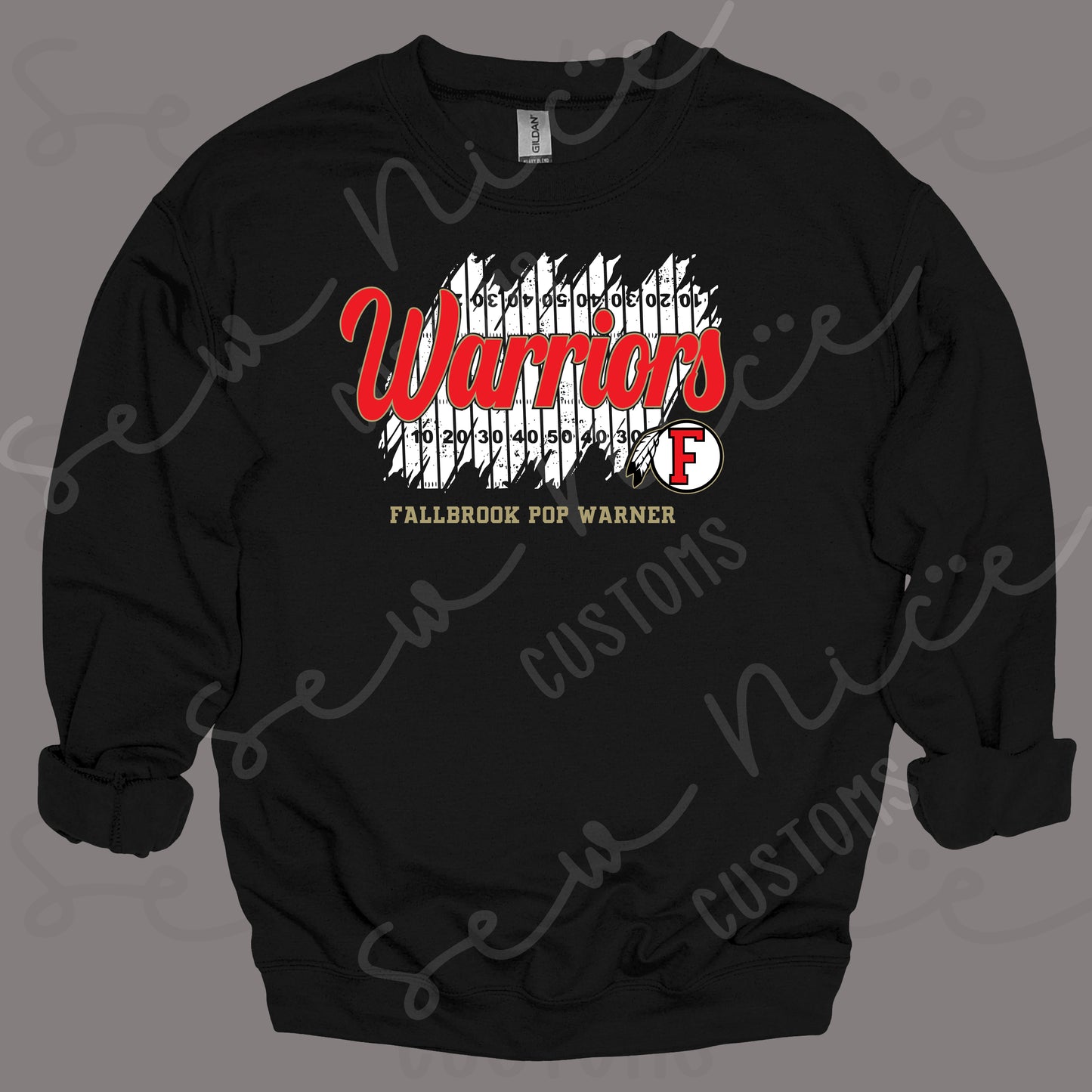 Warriors Field Designs- Crewneck Sweatshirt