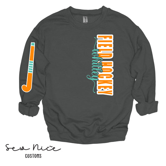 Custom Field Hockey Name Sweatshirts