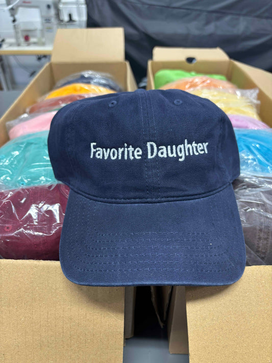 Custom Embroidered Text - Low Profile 'Dad' Hat