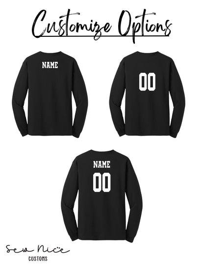Fallbrook Softball Side Design- Unisex Long Sleeve Shirt
