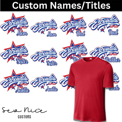 CUSTOM Name/Title Escondido Logo Design- Unisex Dri Fit Shirt