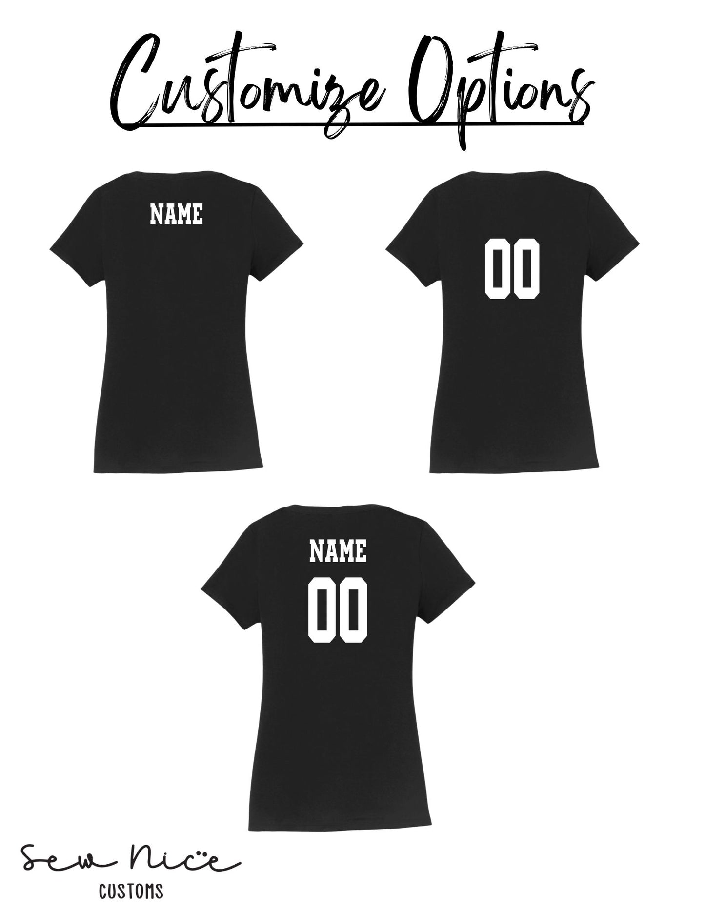 CUSTOM Name/Title Escondido Logo- Ladies V-Neck