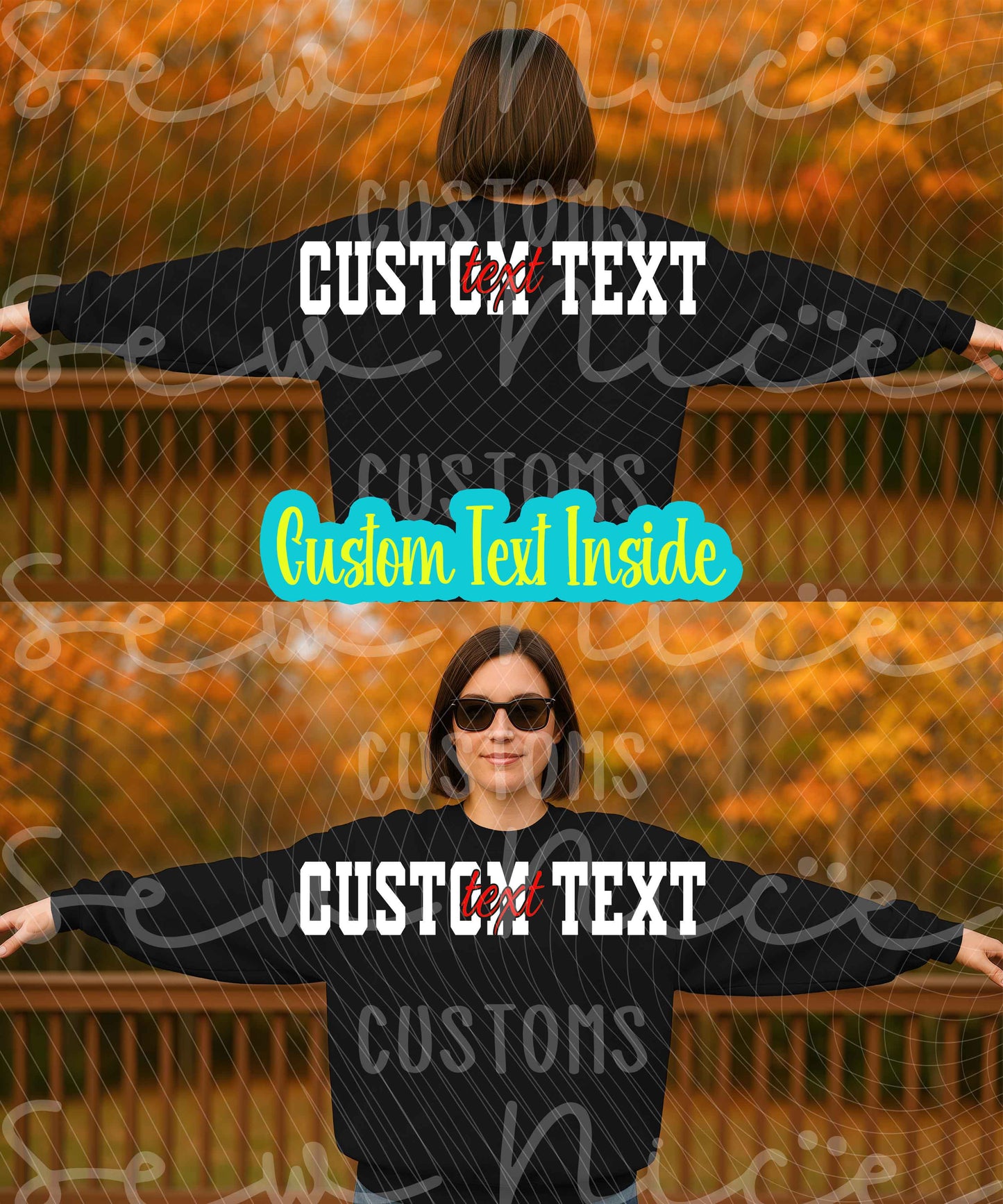 SP BASEBALL-Custom Shoulder Print - Adult/Youth Unisex Crewneck Sweatshirt