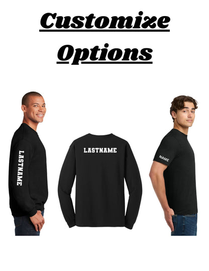 CHEER Eagles Script- Unisex Adult/Youth Crewneck Sweatshirt